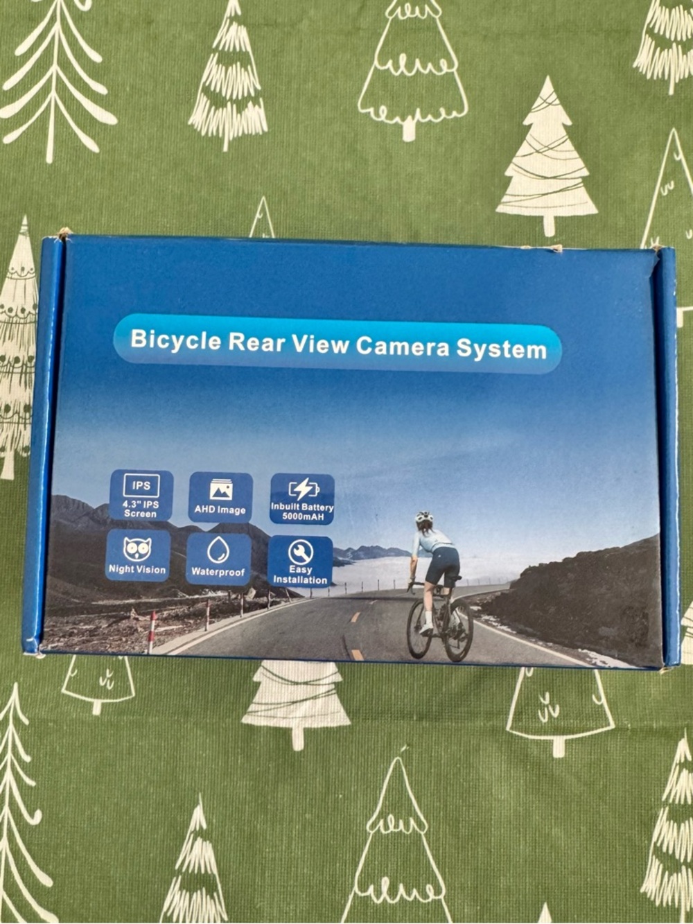 Bicycle Rear View Camera System 4.3" IPS Screen HD 1080P Night Vision Waterproof
